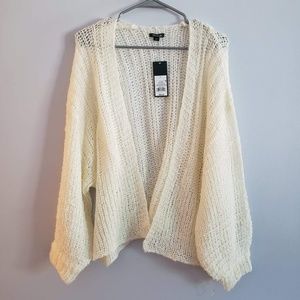 Women's Billow Poet Sleeve Cropped Cardigan